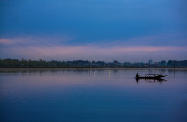 Dal Lake is The second largest in the state, Local people and traveler are use small wooden boat call 'Shikara' is a vehicle in the lake