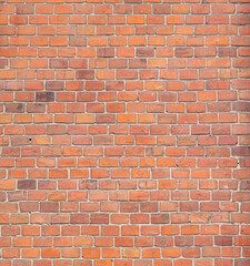 Red brick wall as an abstract background.