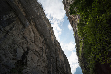 the aare gorge in switzerland