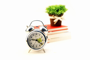 alarm clock and book alarm clock
