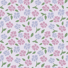 seamless pattern flowers flat