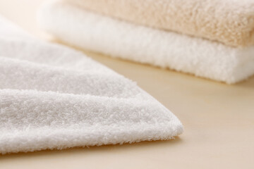 肌に優しそうな天然素材のタオル