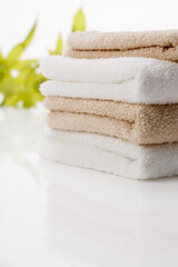 肌に優しそうな天然素材のタオル