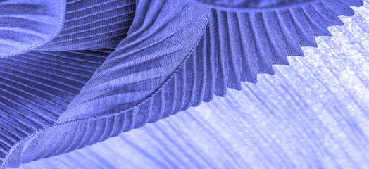 tissue, textile, cloth, fabric, web, texture, blue sapphire corrugation fabric, undulation ripple wave
