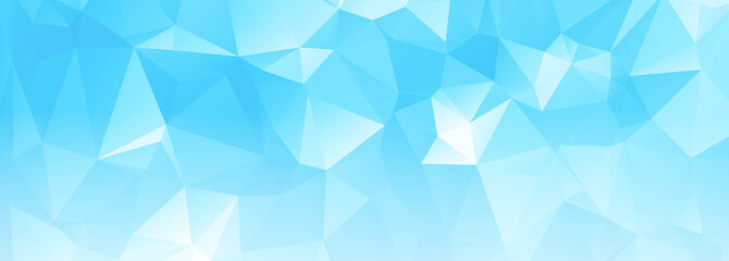 Modern blue polygon banner background