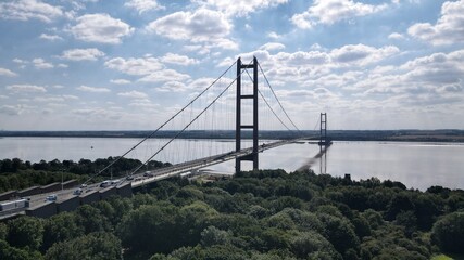 The Humber Bridge, East Yorkshire, UK