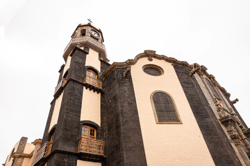 Church in La Orotava on a cloudy day, Tenerife