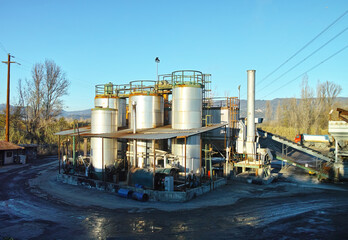 Obraz premium plant for the production of asphalt and bitumen