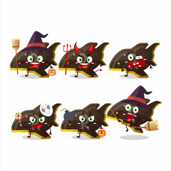 Halloween expression emoticons with cartoon character of plane chocolate gummy candy