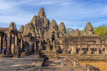 Fototapeta na wymiar Bayon Temple in Angkor complex, Cambodia