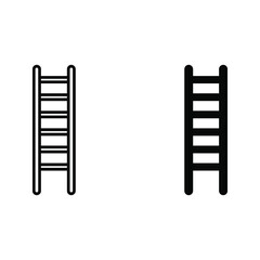 ladder icon. Simple illustration from furniture collection.  color editable