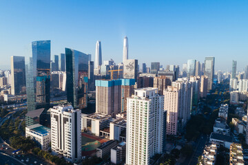 Fototapeta na wymiar Aerial view of landscape in Shenzhen city,China