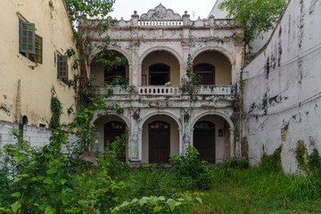 Fototapeta na wymiar A derelict house in Malacca City, Malaysia.