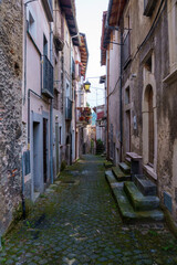 Plakat Assergi, old typical village in Abruzzo, Italy