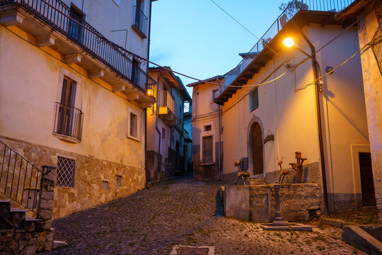 Assergi, old typical village in Abruzzo, Italy