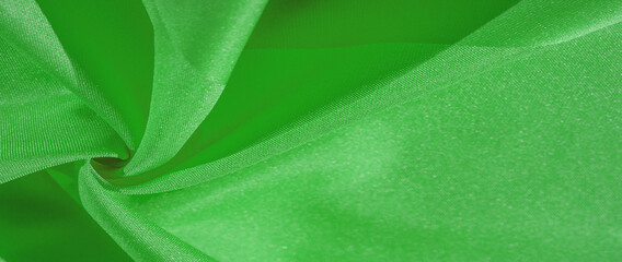 Texture, background, pattern, Silk fabric, forest green. The photo is intended for, interior design, imitation of fashion designer, marketing, architecture, sketch layout, entourage - obrazy, fototapety, plakaty