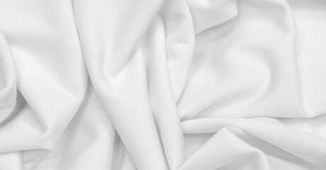 White silk fabric. Texture. Background. Pattern. Dupioni silk fabric has a shiny sheen and...