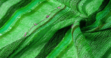Green wool scarf. A quality and delicate scarf that gives an elegant and upscale look to any...