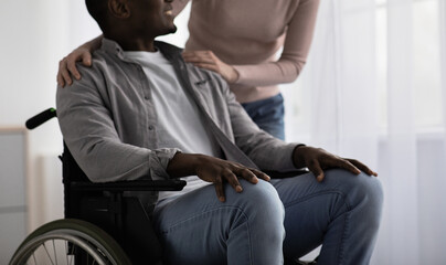 Caring for disabled patient at home or good relationships in multiracial family