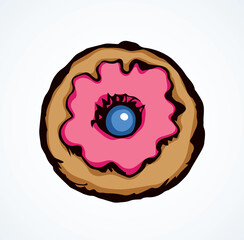 Donut. Vector drawing