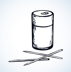 Toothpicks. Vector drawing icon sign