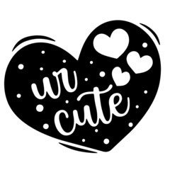 cute heart shape inspirational quotes, motivational positive quotes, silhouette arts lettering design