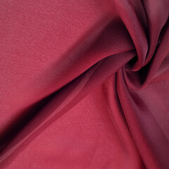 Silk red fabric. Ruby-silk fabric, lightweight silky and comfortable creates a durable silky drape as well as versatility, making it suitable for a wide variety of design applications