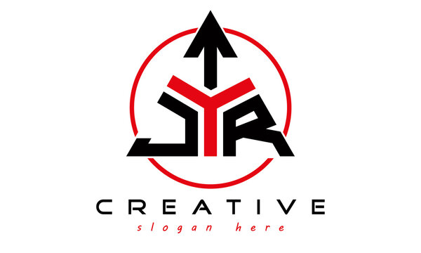 emblem badge with wings JTR letter logo design vector, business logo, icon shape logo, stylish logo template
