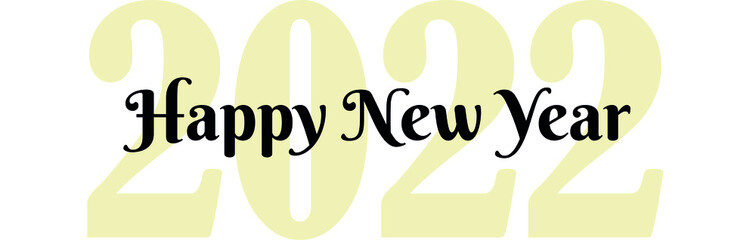 happy new year typography