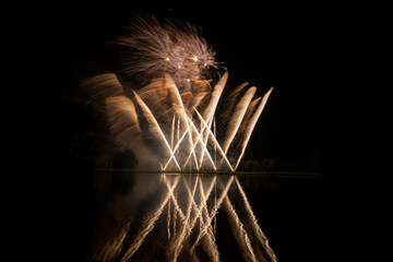 Feuerwerk - Silvester am See