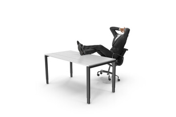 Fototapeta premium person sitting on a chair