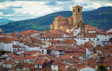 Hervas hamlet north side view, Extremadura, Spain