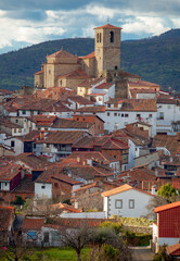 Fototapeta premium Hervas hamlet north side view, Extremadura, Spain