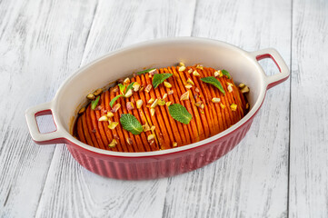 Hasselback pumpkin
