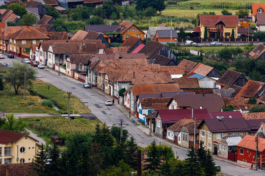 The city of Rupea in Romania