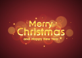 Merry Christmas and Happy new year card. New Year greeting card design. Vector illustration. 