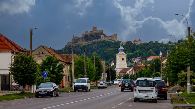 The castle of Rupea in Romania