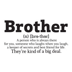 brother rules inspirational quotes, motivational positive quotes, silhouette arts lettering design