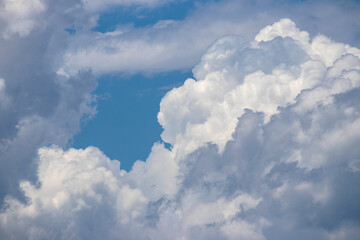 blue sky with white clouds
