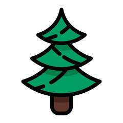 Christmas Icon Color Vector Illustration