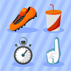 american football icons collection