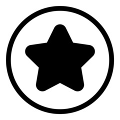 Stars Flat Icon Isolated On White Background