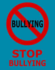 stop bullying sign 