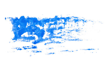 abstract acrylic watercolor paint brush stroke texture isolated on white background for logo and...