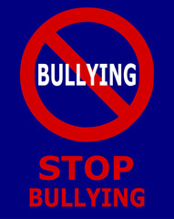 stop bullying sign