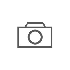 Vector graphic illustration of a simple camera sign. Great for photography designs, photography contest posters, symbols, signs, etc