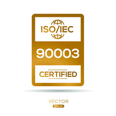 Creative (ISO_IEC 90003) Standard quality symbol, vector illustration.