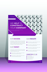 corporate modern business flyer design 2022.