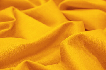 Linen fabric yellow. Linen fabric is considered luxurious because processing it from the flax plant is laborious. Beautiful, durable and timelessly attractive.