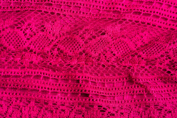 background Red knitted lace triangular scarf, shawl, autumn winter scarf, hood, wedding accessories Project ideas, designer fashion accessori.